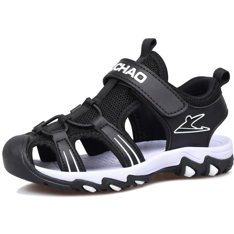 Baby Lane Stylish Black Boys' Sandals – Perfect for Summer Adventures!