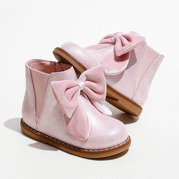 Baby Lane: Adorable British Style Short Boots for Girls with Zipper