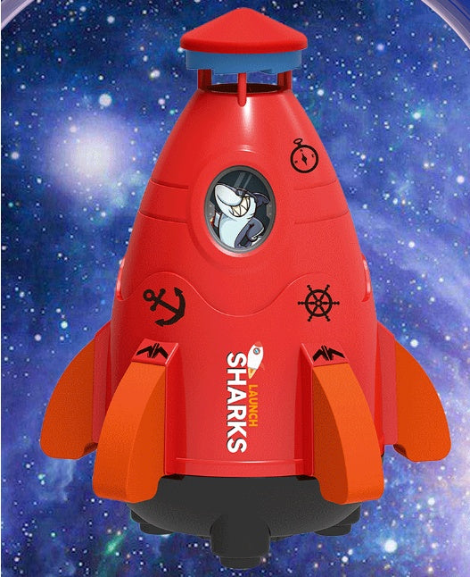 Baby Lane Space Rocket Sprinkler: Exciting Spinner Toy for Kids' Summer Fun
