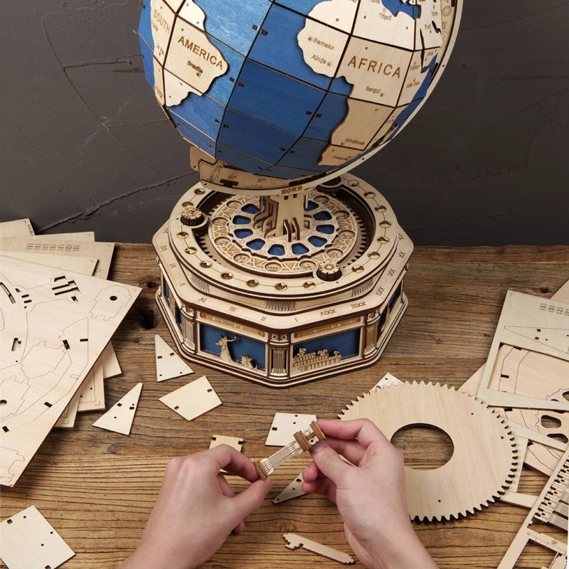 Baby Lane Robotime 567pcs Globe Earth Puzzle: Engaging 3D Model Toy for Boys