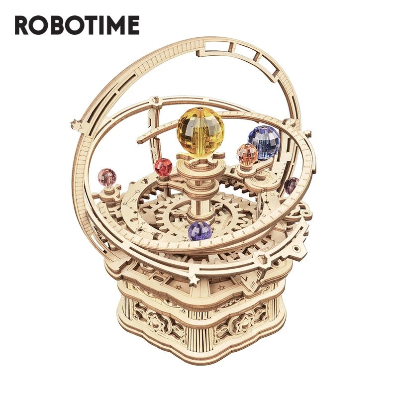 Baby Lane Robotime Rokr Music Box: 3D Wooden Puzzle Building Kit for Kids - AMK51