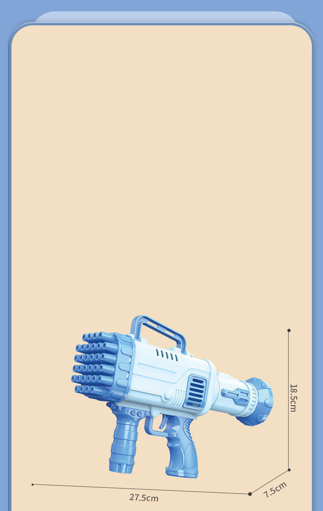 Babylane Electric Gatling Bubble Gun | 32 Holes for Endless Fun