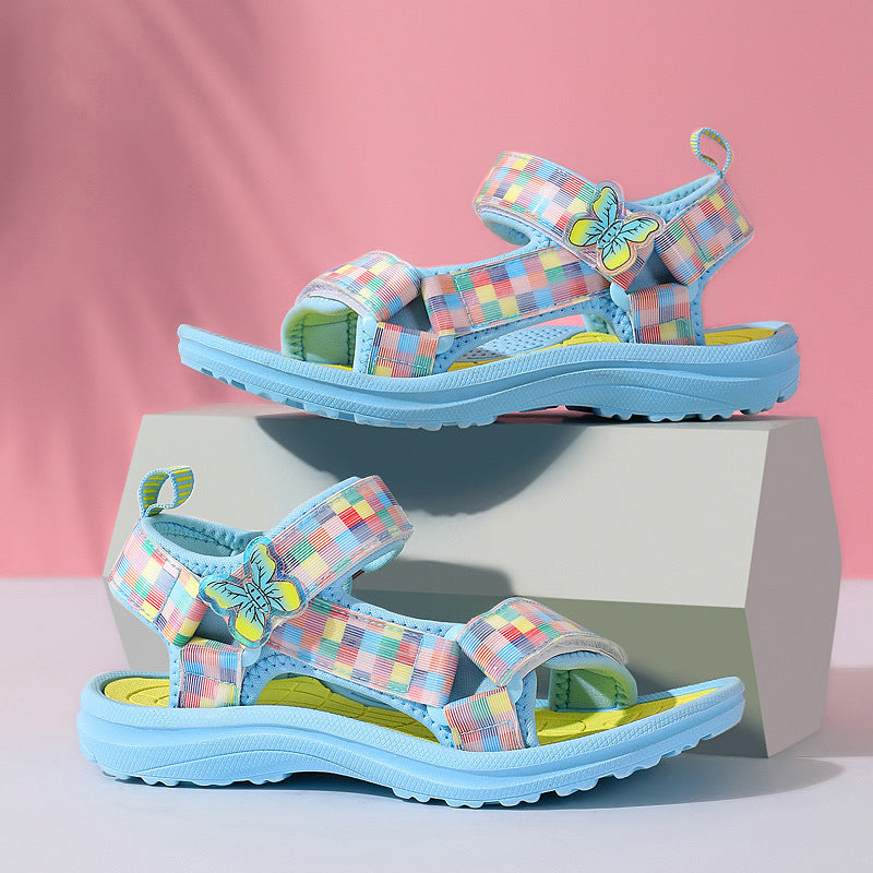 Baby Lane: Stylish Princess Shoes – Soft Sole Sandals for Beach Fun