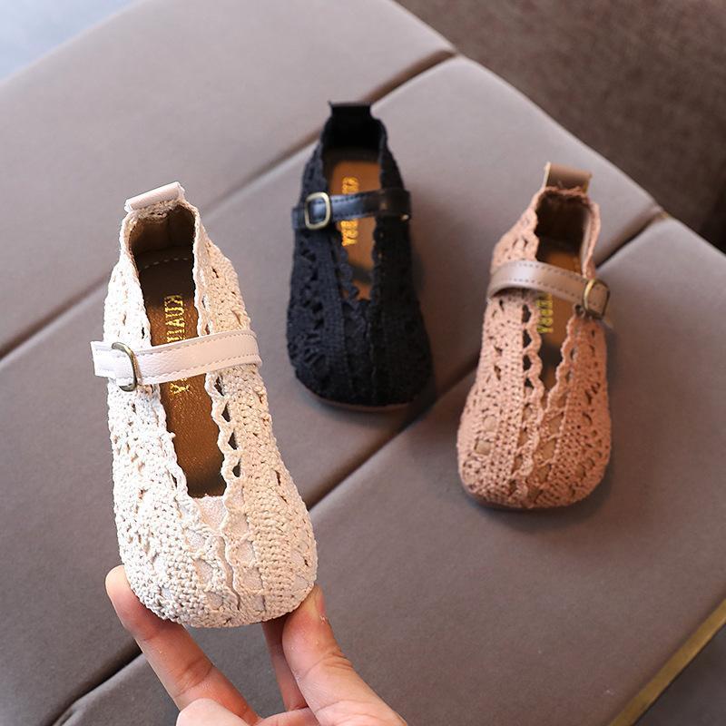 Baby Lane: Adorable Lace Woven Shoes for Girls – Soft Sole Flying Princess Sandals