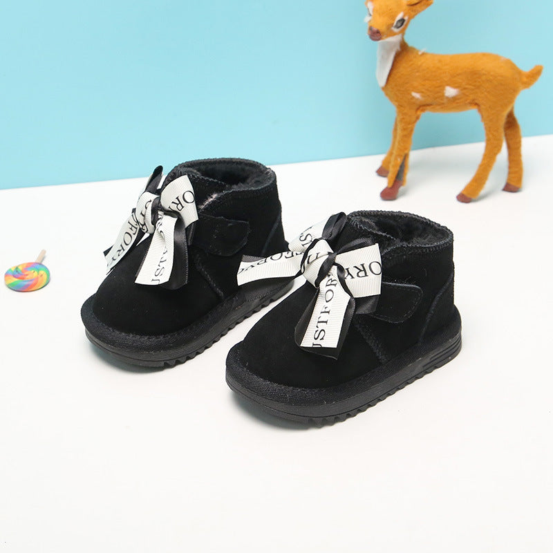 Baby Lane: Cute Winter Cotton Shoes for Girls – Ideal for 1 to 2-Year-Olds