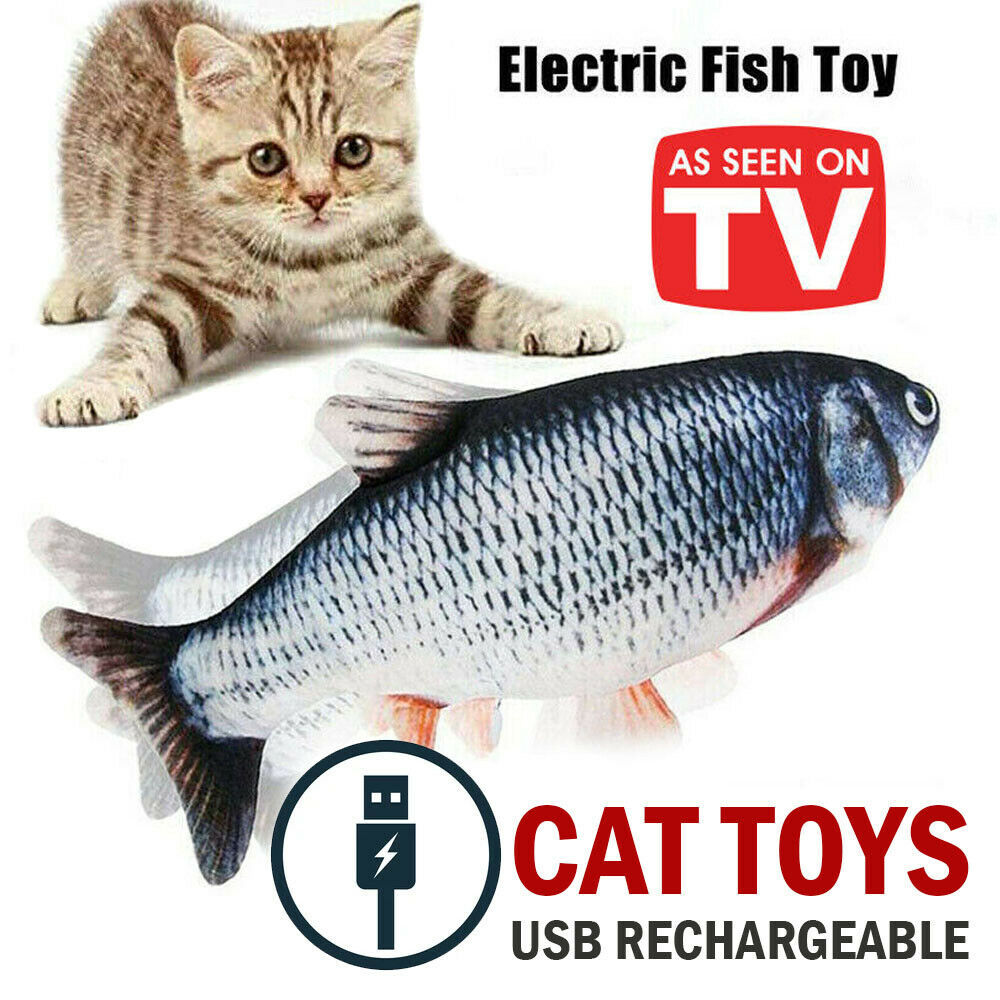 Baby Lane Electric Fish Interactive Toy: Dancing Fun for Cats and Kittens