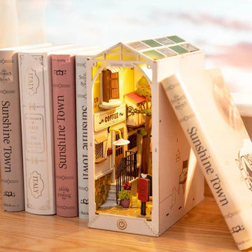 Baby Lane Rolife DIY Book Nook: Wooden Doll House with Shelf Light