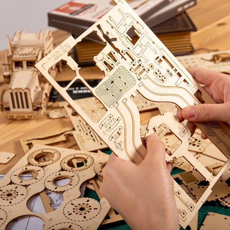 Baby Lane 3D Wooden Puzzle Racing Car: Interactive Toy for Children