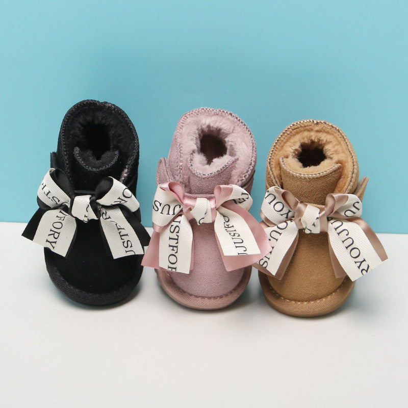Baby Lane: Cute Winter Cotton Shoes for Girls – Ideal for 1 to 2-Year-Olds