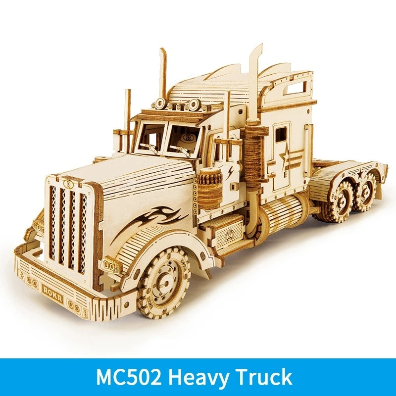 Baby Lane Robotime ROKR Train Model: 3D Wooden Puzzle Assembly Kit for Kids