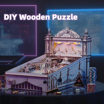 Baby Lane Robotime ROKR DIY Pinball Game: Engaging 3D Wooden Puzzle EG01