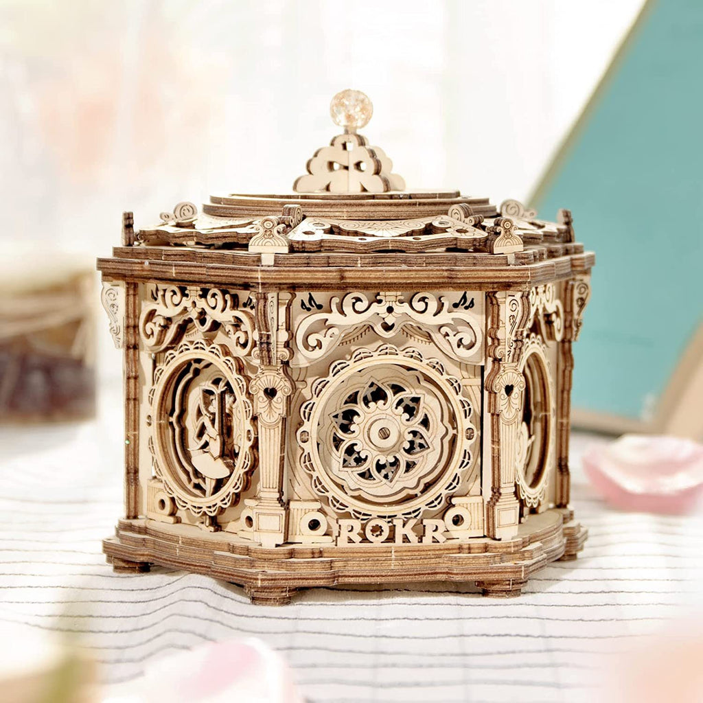 Babylane DIY 3D Wooden Music Box | Robotime Rokr Self-Assembly Project - Secret Garden