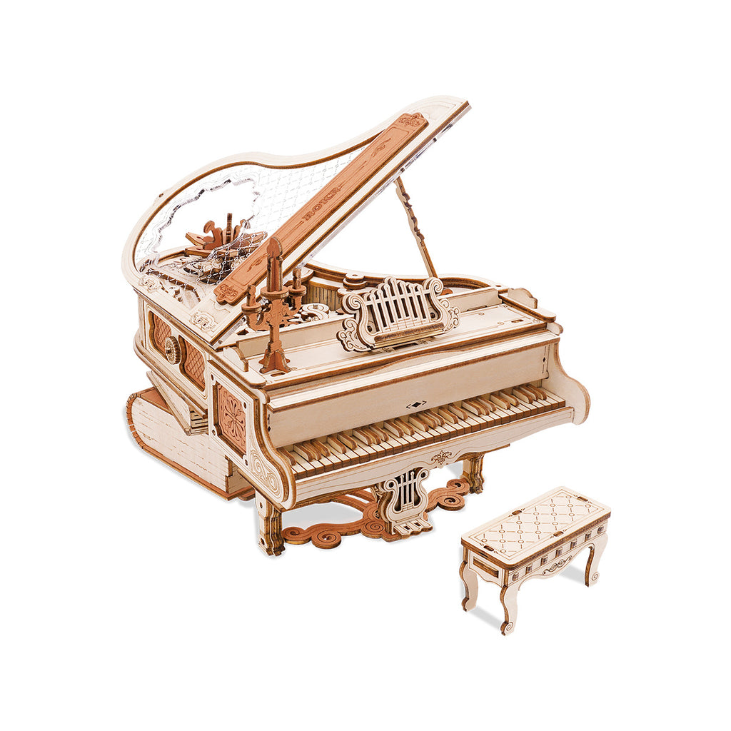 Baby Lane 3D Mechanical Music Box: Robotime Wooden Puzzle Magic Piano Gift