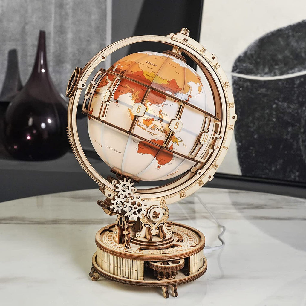 Baby Lane ROKR 180PCS Luminous Globe: Hot Selling 3D Wooden Building Toy