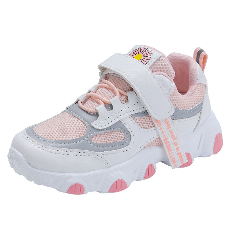Baby Lane: Stylish Girls' Breathable Mesh Sneakers – Lightweight and Fun