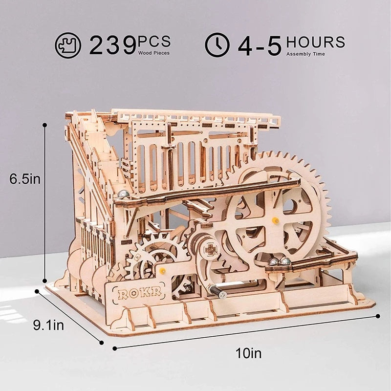 Baby Lane 3D DIY Wooden Roller Coaster: Interactive Puzzle Toy for Kids