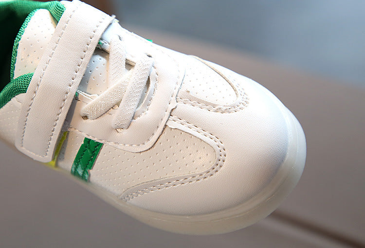 Babylane Kimmy White LED Sneakers: Light Up Every Step