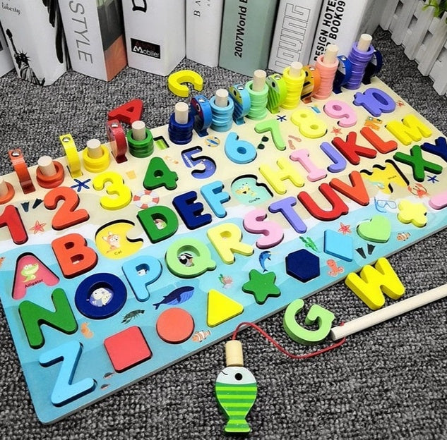 Baby Lane Educational 3D Alphabet and Number Puzzle: Colorful Fun for Kids