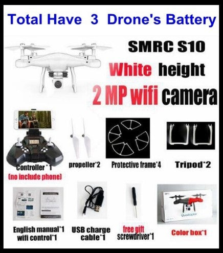 Baby Lane S10 FPV Quadcopter – WiFi 2MP Camera Racing Drone Kit