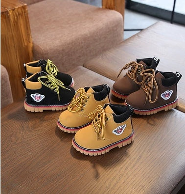 Baby Lane Plus Velvet Cotton Boots – Perfect for Boys and Girls in Winter!