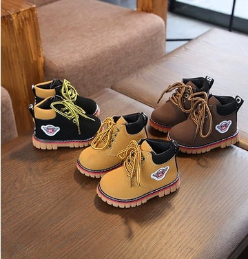 Baby Lane Plus Velvet Cotton Boots – Perfect for Boys and Girls in Winter!