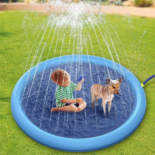 Baby Lane Outdoor Water Toys: Non-Slip Splash Pad for Kids & Pet Dogs!
