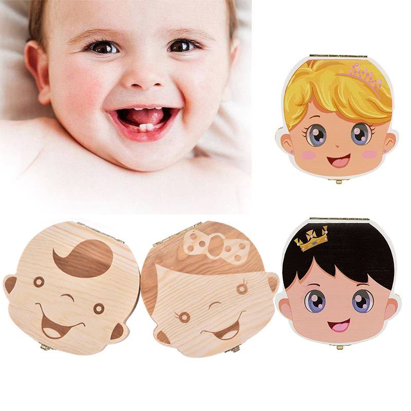 Baby Lane Kids Tooth Organizer: Charming Wooden Storage Box