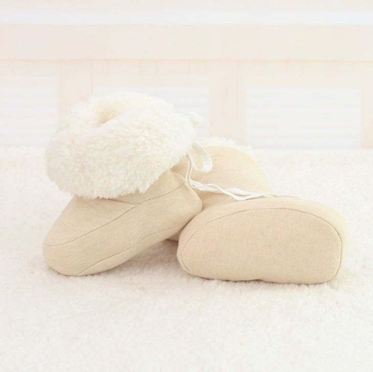 Baby Lane: Warm Print First Walkers for Babies – Soft Soled Toddler Shoes