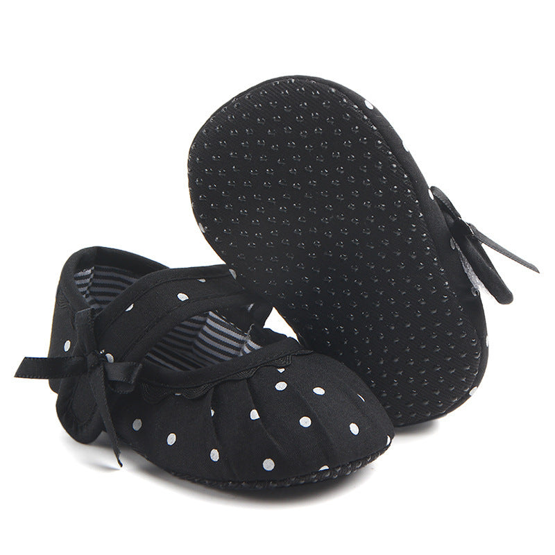 Baby Lane: Cute Anti-Slip On Shoes for Baby Girls – Perfect Polka Dot Princess Design