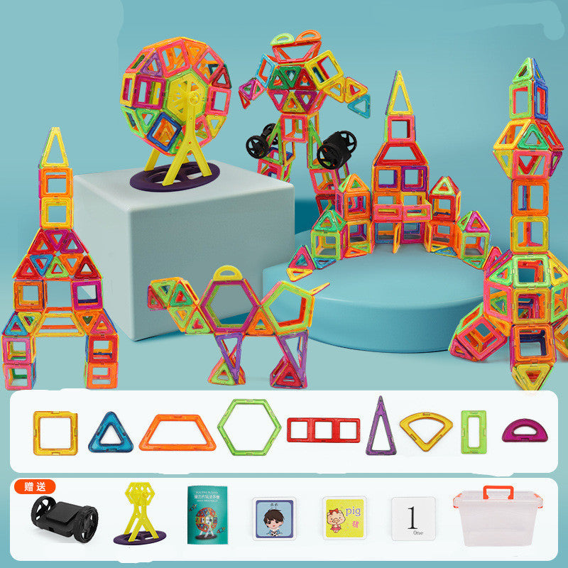 Baby Lane Educational Magnetic Piece Set: Interactive Building Blocks for Kids
