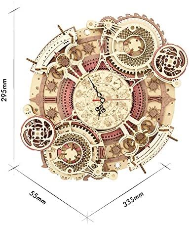 Baby Lane Robotime ROKR Time Art: Engaging Zodiac Wall Clock 3D Puzzle for Kids