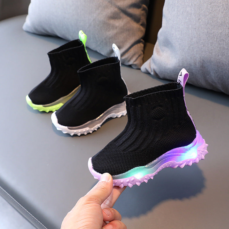 Baby Lane: Trendy Light Up Shoes for Kids – Flying Knit Sports Design