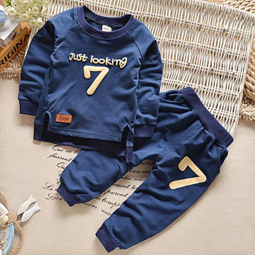 Babylane Baby Clothes: Soft Cotton Long-Sleeved Trousers Two-Piece Set