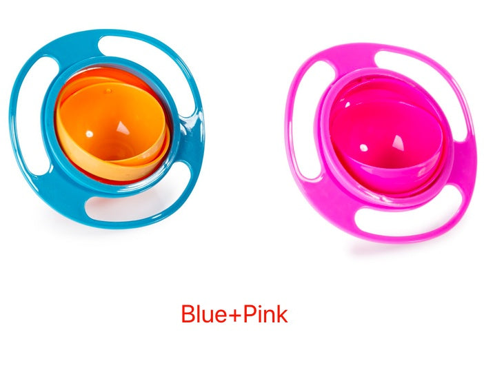 Baby Lane Universal Spill-Proof Bowl: 360° Rotating Design for Children