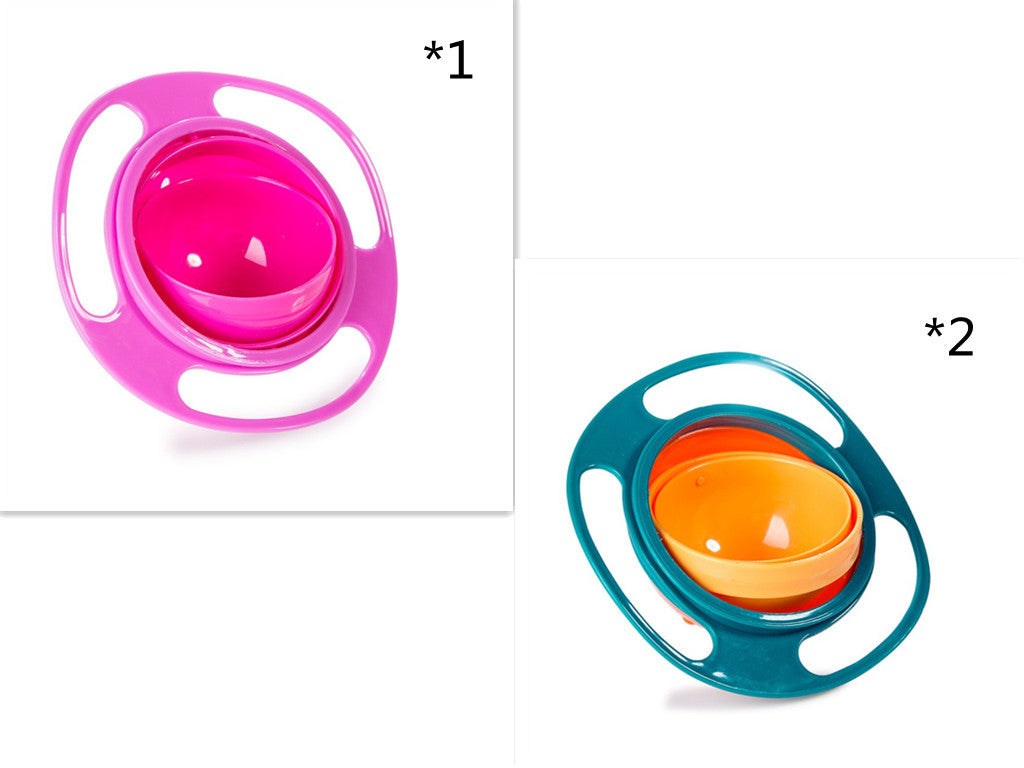 Baby Lane Universal Spill-Proof Bowl: 360° Rotating Design for Children