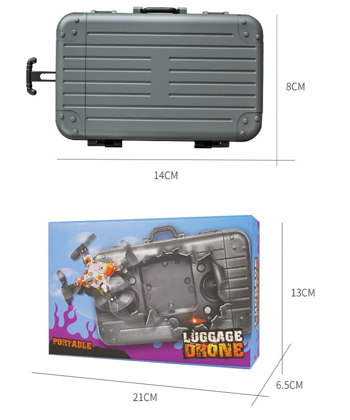 Baby Lane Mini Remote Control Suitcase Drone – Perfect for Trave