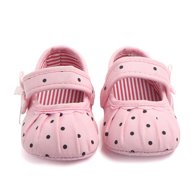 Baby Lane: Cute Anti-Slip On Shoes for Baby Girls – Perfect Polka Dot Princess Design