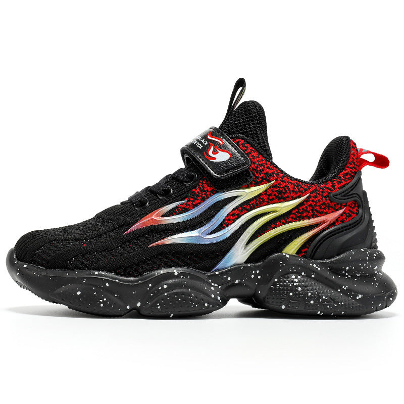 Baby Lane Boys' Old School Fashion Sneakers – Lightweight Mesh Design!