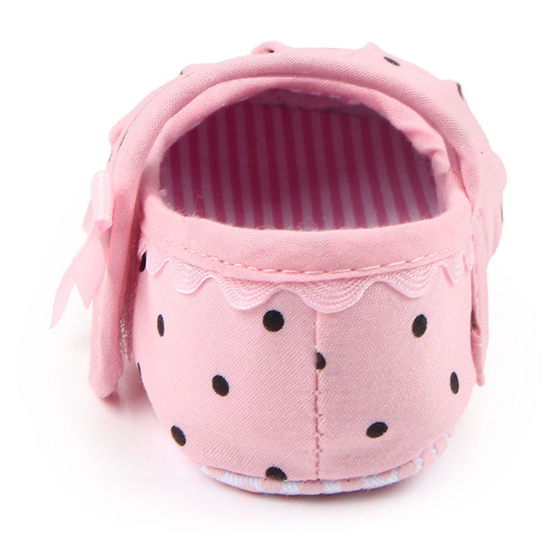 Baby Lane: Cute Anti-Slip On Shoes for Baby Girls – Perfect Polka Dot Princess Design