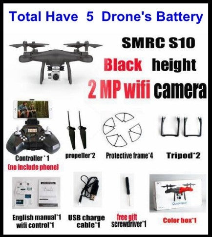 Baby Lane S10 FPV Quadcopter – WiFi 2MP Camera Racing Drone Kit