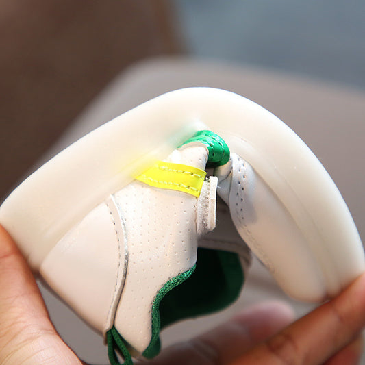 Babylane Kimmy White LED Sneakers: Light Up Every Step