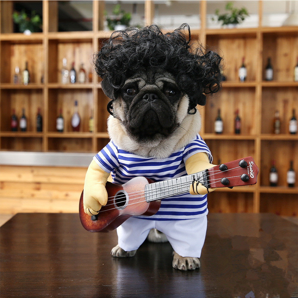 Baby Lane Pet Guitarist Outfit: Adorable Dress for Stylish Dogs!