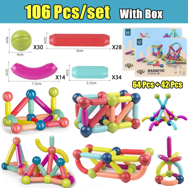 Baby Lane DIY Magnetic Construction Set: Fun Gift for Creative Children