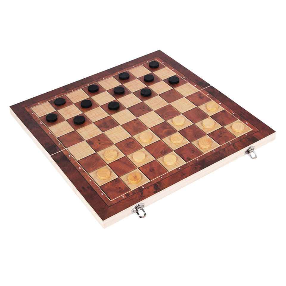 Babylane 3-in-1 Backgammon & Chess Set | Perfect Travel Game for Christmas