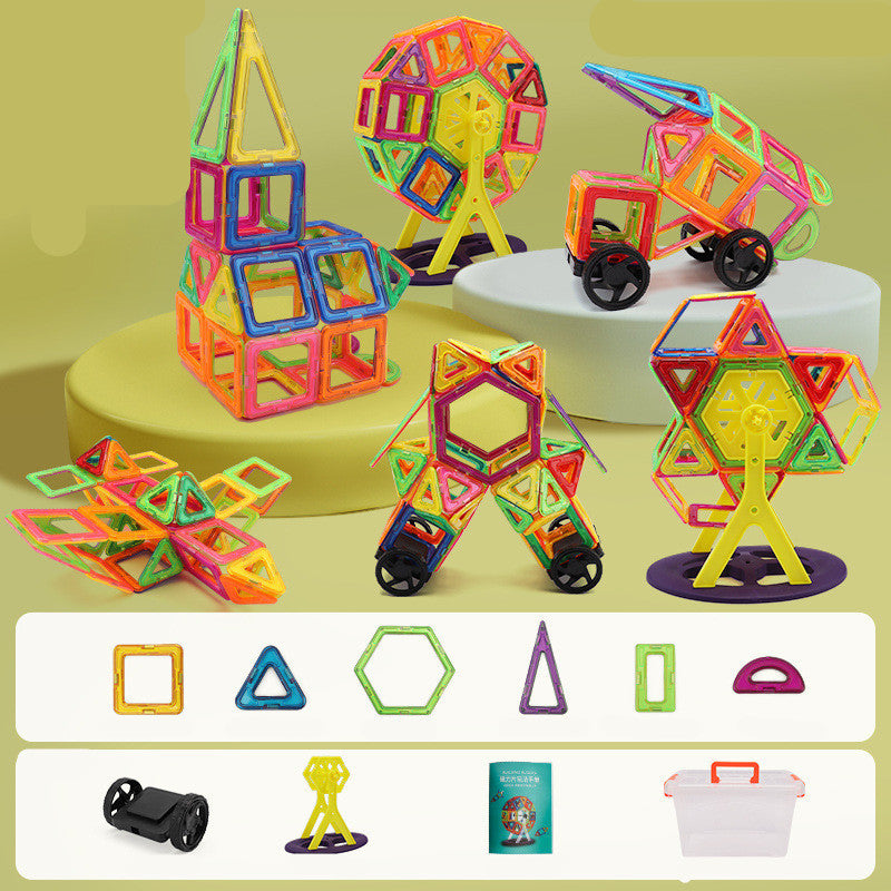 Baby Lane Educational Magnetic Piece Set: Interactive Building Blocks for Kids