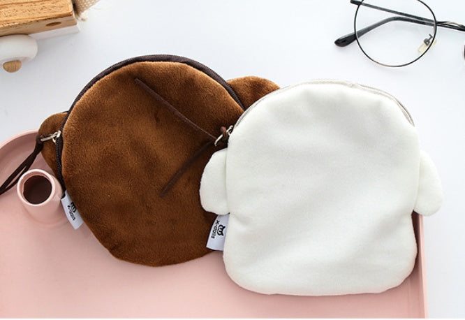 Baby Lane Creative Harajuku Cloth Purse – Plush Dog Change Bag for Kids