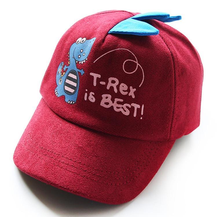 T-REX IS BEST'' DINOSAUR KIDS HATS