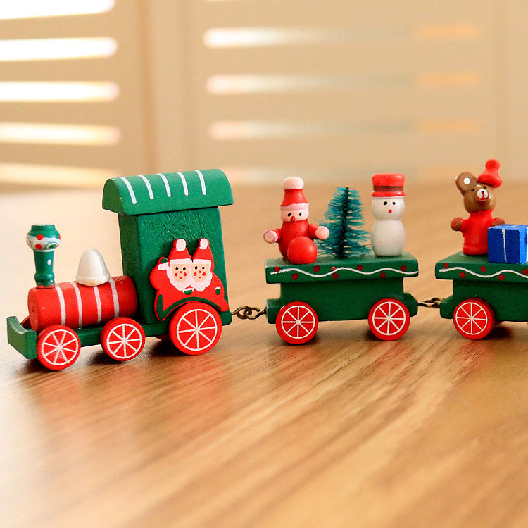 Baby Lane 4 PCS Mini Wood Train Toys: Fun and Durable Playset for Kids