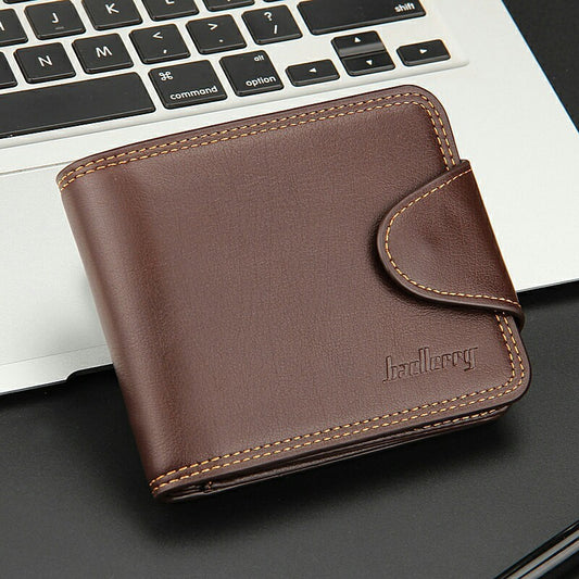 Baby Lane Horizontal Zipper Wallet for Men – Casual Style with Buckle Closure