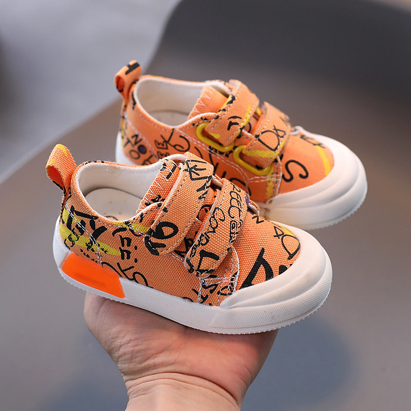 Baby Lane Baby Sneakers – Cute Canvas Shoes for Boys 0-2 Years Old!